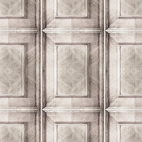 Bleached Dutch Inlay Panelling Wallpaper -SALE